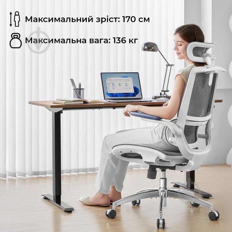 Кресло офисное Sihoo M59AS Mesh Gray (M59AS-M301) серый - фото 14
