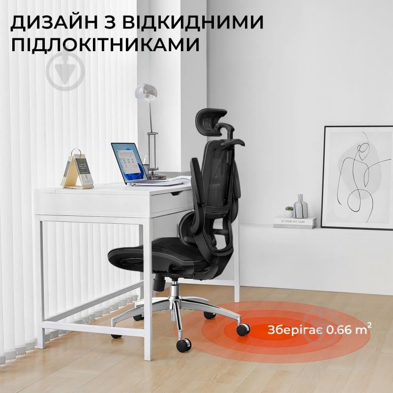 Кресло офисное Sihoo M59AS Mesh Black черный - фото 7