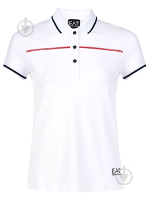 Поло EA7 JERSEY_POLO_SHIRT 3GTF53-TJI3Z-1100 р.L білий - фото 1