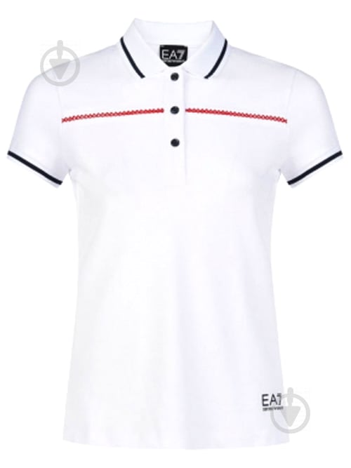 Поло EA7 JERSEY_POLO_SHIRT 3GTF53-TJI3Z-1100 р.S білий - фото 1