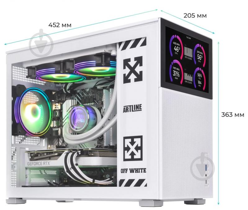 Компьютер Artline Gaming D31WHITE Windows 11 Home (D31Whitev24Win) white - фото 12