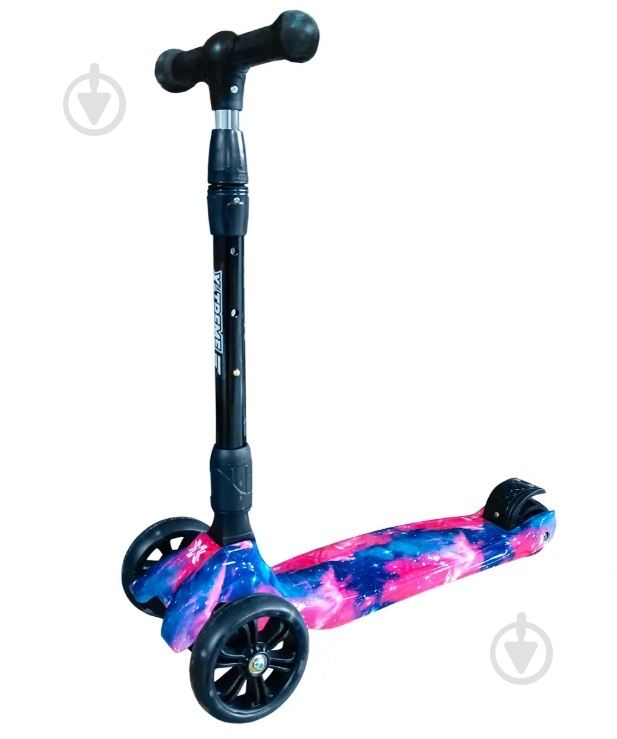 Самокат X-Treme (133915) KS-229WF чорний із малюнком - фото 1