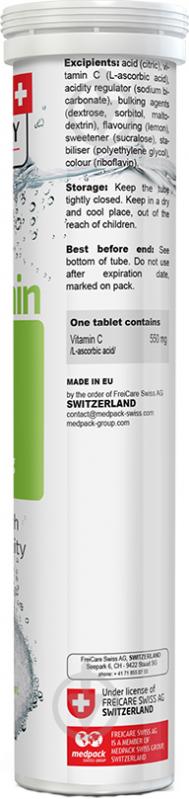 Вітаміни Swiss Energy шипучі Vitamin C №20 80 г 20 шт. - фото 3
