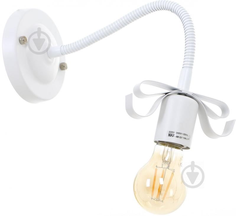 Бра Accento lighting Bow 1x40 Вт E27 білий - фото 1