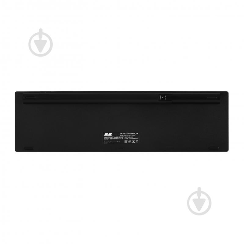 Клавиатура 2E KS270 Wireless (2E-KS270WBGR_UA) black/silver - фото 2