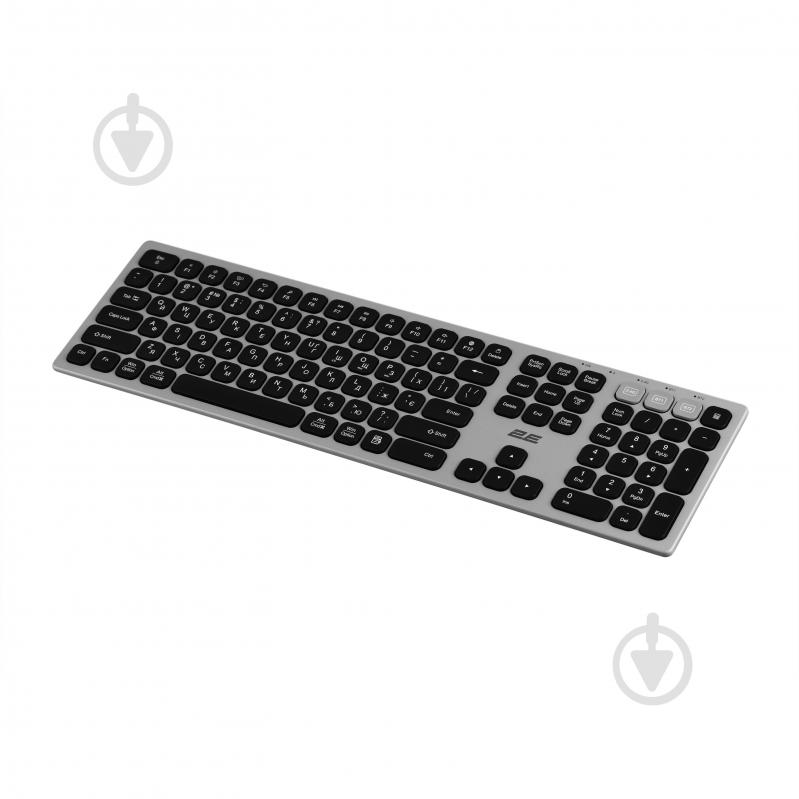 Клавиатура 2E KS270 Wireless (2E-KS270WBGR_UA) black/silver - фото 6