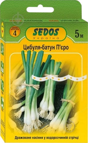 Насіння цибуля ріпчаста Батун Пєро на стрічці 5 м - фото 1