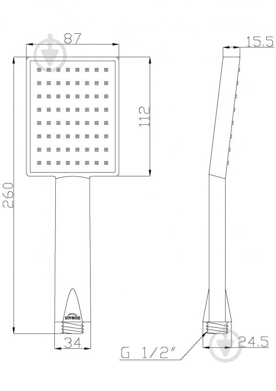 Лійка для душу Invena PATRAS AS-31-001 - фото 2