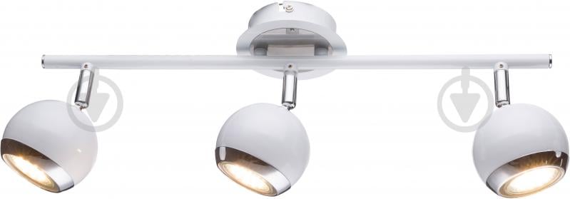 Спот Accento lighting 3x28 Вт GU10 хром/білий - фото 1