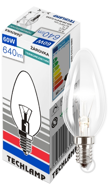 ᐉ Лампа накаливания Techlamp B35 60 Вт E14 230 В прозрачная • Купить в ...