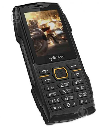 Мобільний телефон Sigma mobile X-treme AZ68 Dual Sim black/orange - фото 3