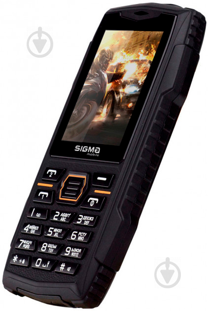 Мобільний телефон Sigma mobile X-treme AZ68 Dual Sim black/orange - фото 4