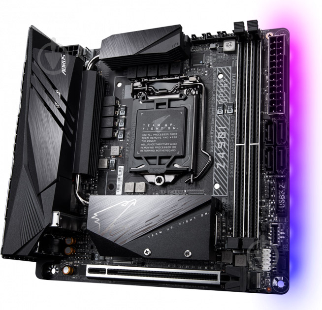 Материнська плата Gigabyte Z490I AORUS ULTRA (Socket 1200, Intel Z490, mini ITX) - фото 3