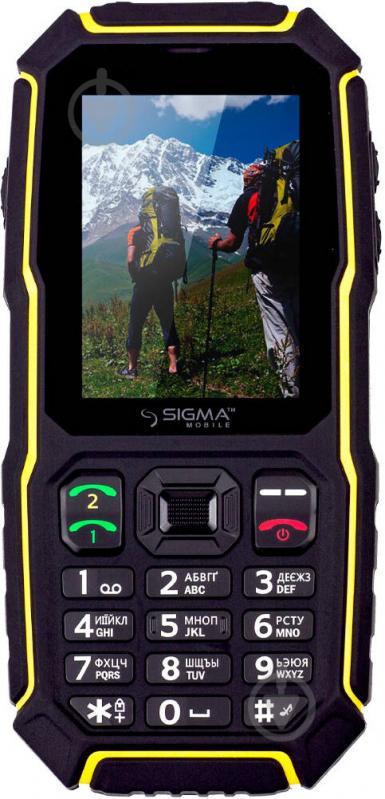 Мобильный телефон Sigma mobile X-treme ST68 black/yellow - фото 1