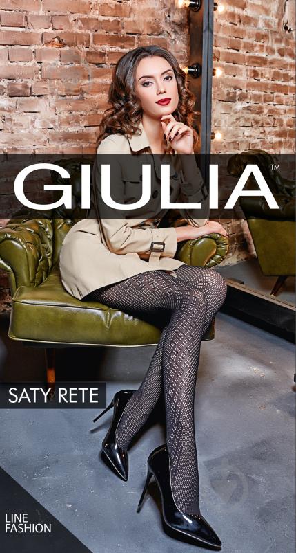 Колготки Giulia Saty Rete 100 den 2 nero - фото 1