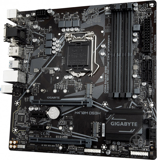 Материнська плата Gigabyte H470M DS3H (Socket 1200, Intel H470, mirco ATX) - фото 3