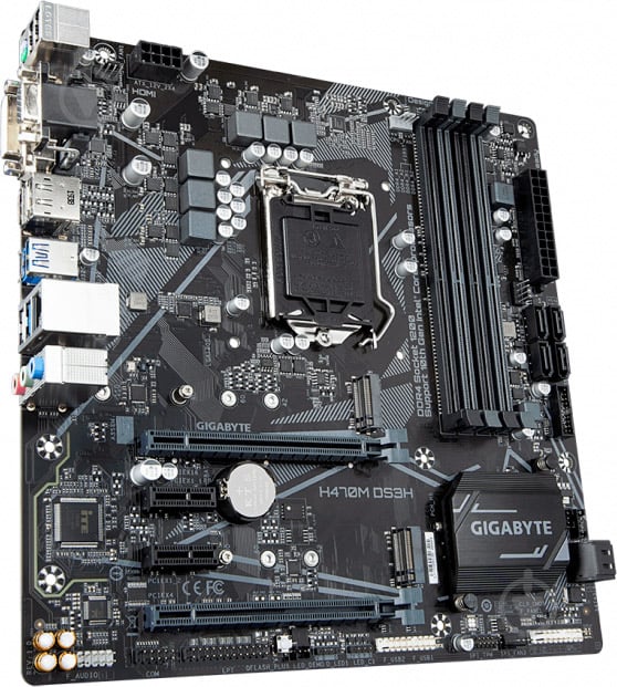 Материнська плата Gigabyte H470M DS3H (Socket 1200, Intel H470, mirco ATX) - фото 2