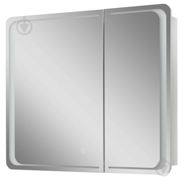 Шкафчик-зеркало ScandiSPA INGRID Z-80 белый глянец LED touch controlс - фото 1