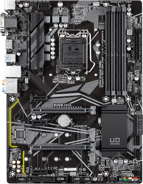 Материнська плата Gigabyte B460 HD3 (Socket 1200, Intel B460, ATX) - фото 1