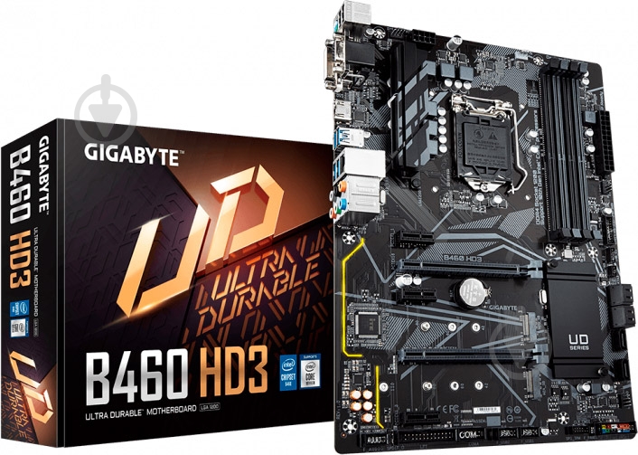 Материнська плата Gigabyte B460 HD3 (Socket 1200, Intel B460, ATX) - фото 3