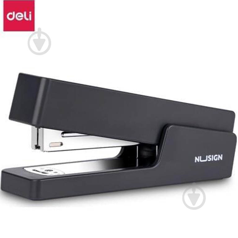 Степлер NS081 чорный №24 Nusign Deli - фото 2