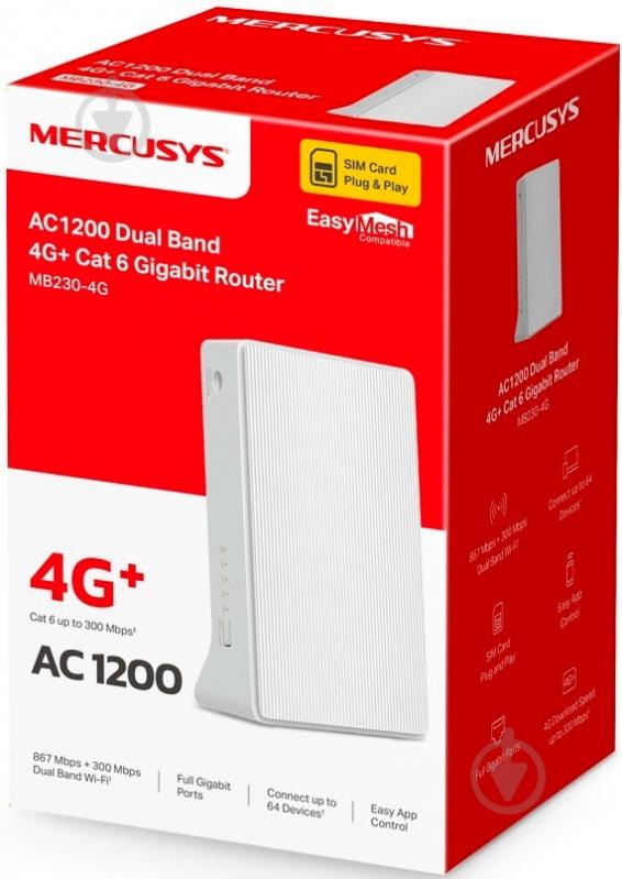 Маршрутизатор Mercusys MB230-4G - фото 3 Маршрутизатор Mercusys MB230-4G - фото 3
