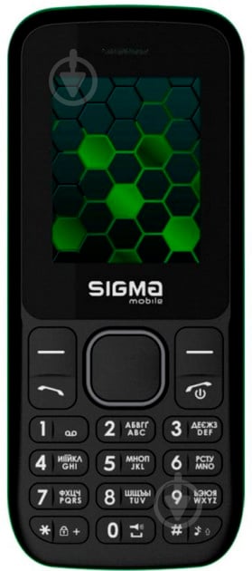 Мобільний телефон Sigma mobile X-style 17 UPDATE black/green - фото 1