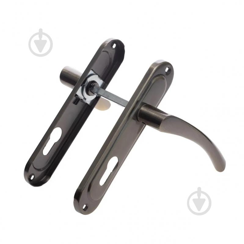 Ручка на планке ASTEX на входные и межкомнатные двери цилиндрический 62 мм бронза - фото 2