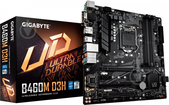 Материнська плата Gigabyte B460M D3H (Socket 1200, Intel B460, mirco ATX) - фото 4