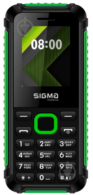 Мобильный телефон Sigma mobile X-style 18 Track black/green - фото 1