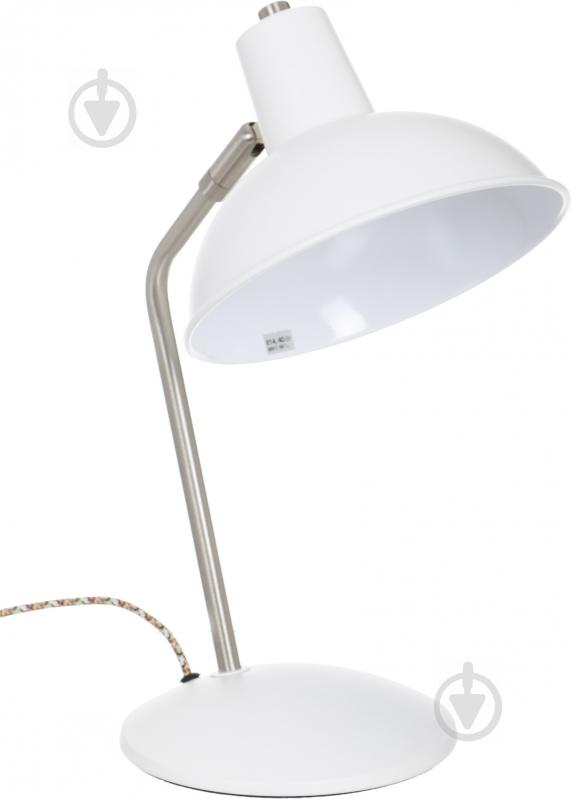 Настільна лампа офісна Accento lighting ALB-LT1806-116-WH 1x40 Вт E14 білий - фото 1