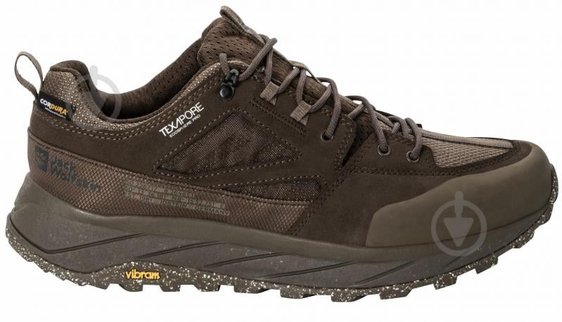 Кроссовки мужские демисезонные Jack Wolfskin TERRAQUEST TEXAPORE LOW M 4056401_5178 р.43 коричневые - фото 1 Кроссовки мужские демисезонные Jack Wolfskin TERRAQUEST TEXAPORE LOW M 4056401_5178 р.43 коричневые - фото 1