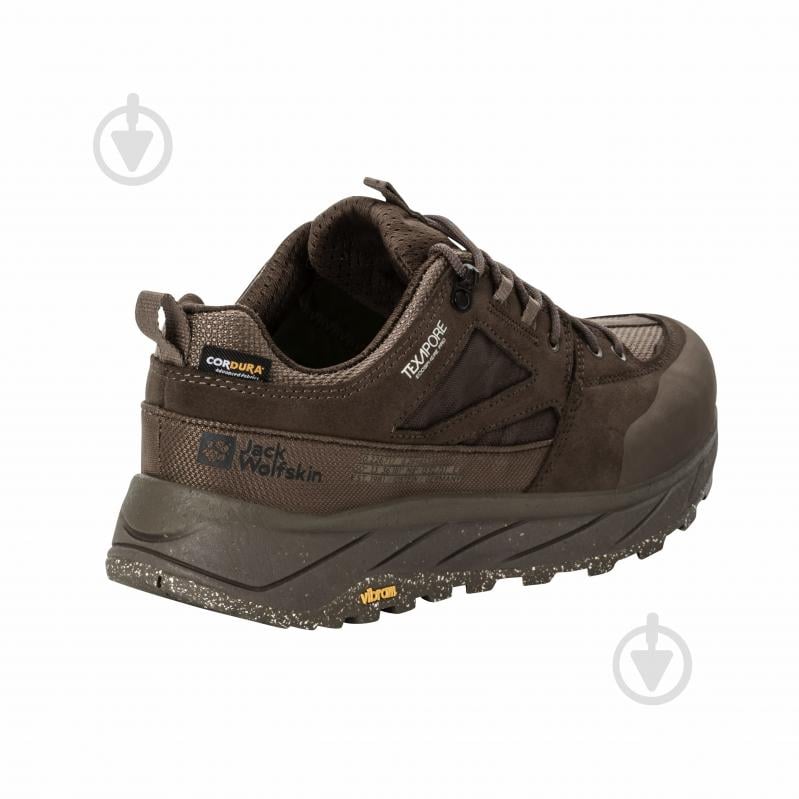 Кроссовки мужские демисезонные Jack Wolfskin TERRAQUEST TEXAPORE LOW M 4056401_5178 р.43 коричневые - фото 3 Кроссовки мужские демисезонные Jack Wolfskin TERRAQUEST TEXAPORE LOW M 4056401_5178 р.43 коричневые - фото 3