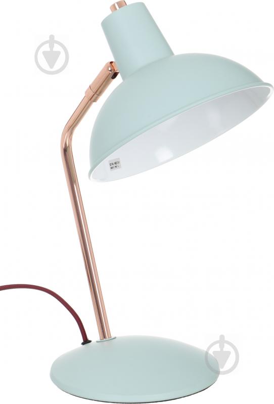 Настільна лампа офісна Accento lighting ALB-LT1806-190-TQ 1x40 Вт E14 блакитний - фото 1