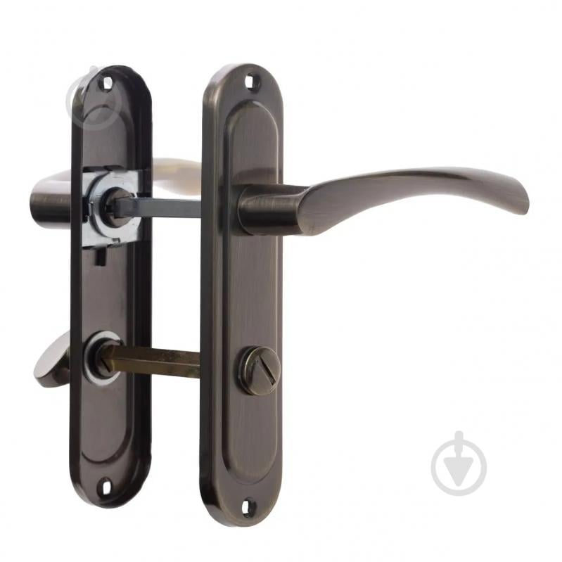 Ручка на планке ASTEX АТ-CORNU A62-WC санузловой 62 мм бронза - фото 1 Ручка на планке ASTEX АТ-CORNU A62-WC санузловой 62 мм бронза - фото 1