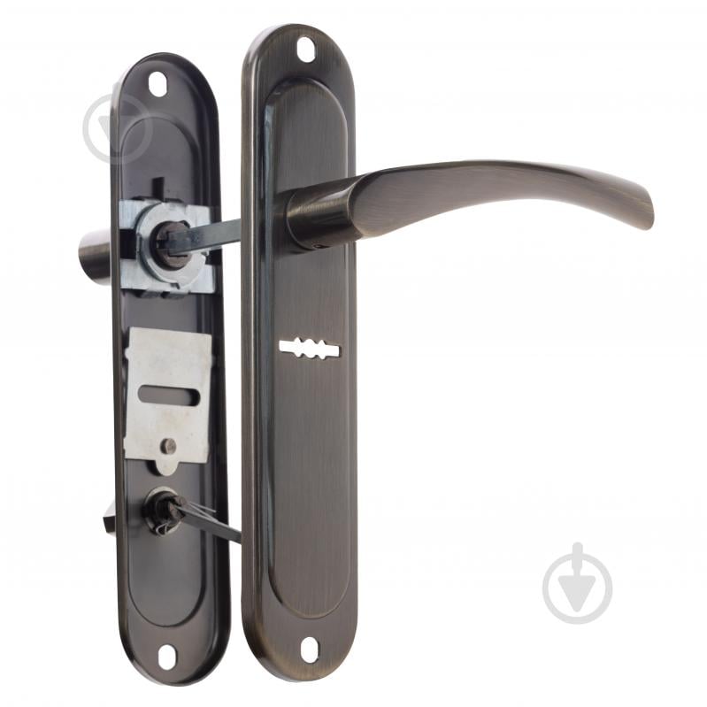 Ручка на планке ASTEX AT-Cornu S42-R сувальдный 42 мм бронза - фото 6 Ручка на планке ASTEX AT-Cornu S42-R сувальдный 42 мм бронза - фото 6