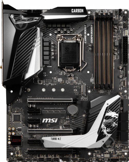 Материнская плата MSI MPG Z390 GAMING PRO CARBON AC (Socket 1151, Intel Z390, ATX) - фото 1