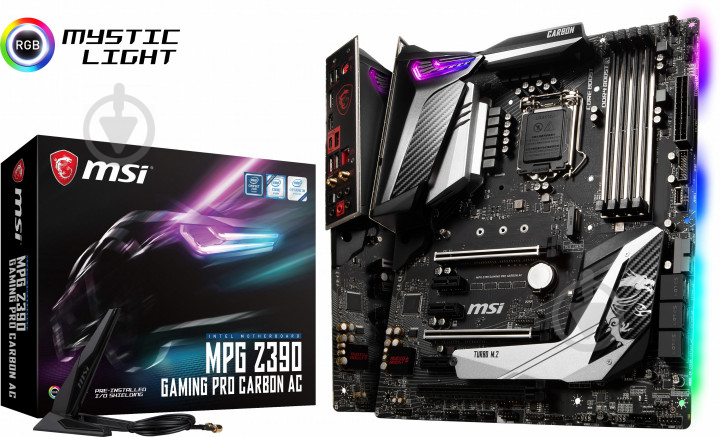 Материнская плата MSI MPG Z390 GAMING PRO CARBON AC (Socket 1151, Intel Z390, ATX) - фото 10