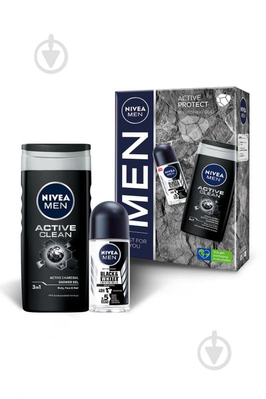 Косметичний набір чоловічі Nivea Активний захист 2023 - фото 2