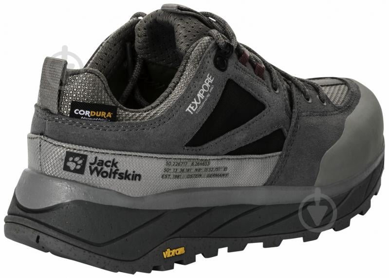 Кросівки жіночі демісезонні Jack Wolfskin TERRAQUEST TEXAPORE LOW W 4056411_6185 р.38 сірі - фото 3 Кросівки жіночі демісезонні Jack Wolfskin TERRAQUEST TEXAPORE LOW W 4056411_6185 р.38 сірі - фото 3