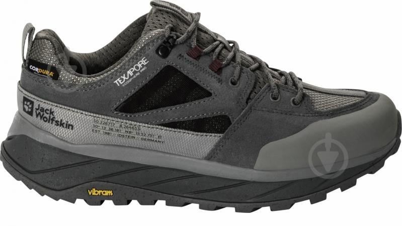 Кросівки жіночі демісезонні Jack Wolfskin TERRAQUEST TEXAPORE LOW W 4056411_6185 р.37,5 сірі - фото 1 Кросівки жіночі демісезонні Jack Wolfskin TERRAQUEST TEXAPORE LOW W 4056411_6185 р.37,5 сірі - фото 1