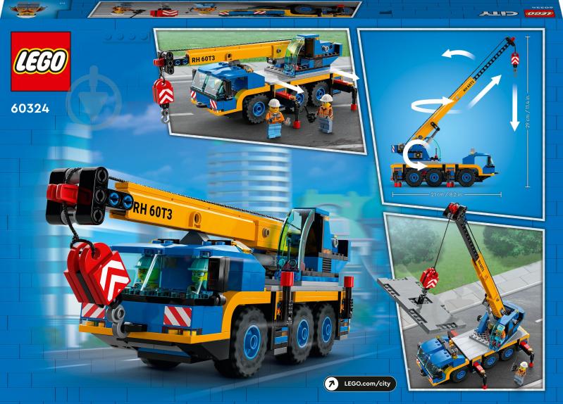 Конструктор LEGO City Мобильный кран 60324 - фото 6 Конструктор LEGO City Мобильный кран 60324 - фото 6