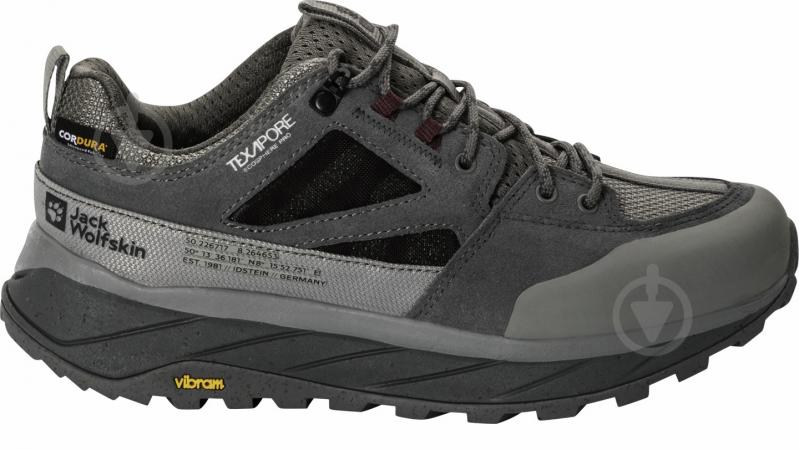Кросівки жіночі демісезонні Jack Wolfskin TERRAQUEST TEXAPORE LOW W 4056411_6185 р.40,5 сірі - фото 1