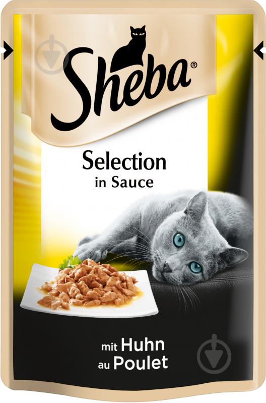 Корм Sheba Selection in Sauce з куркою в соусі 85 г - фото 4
