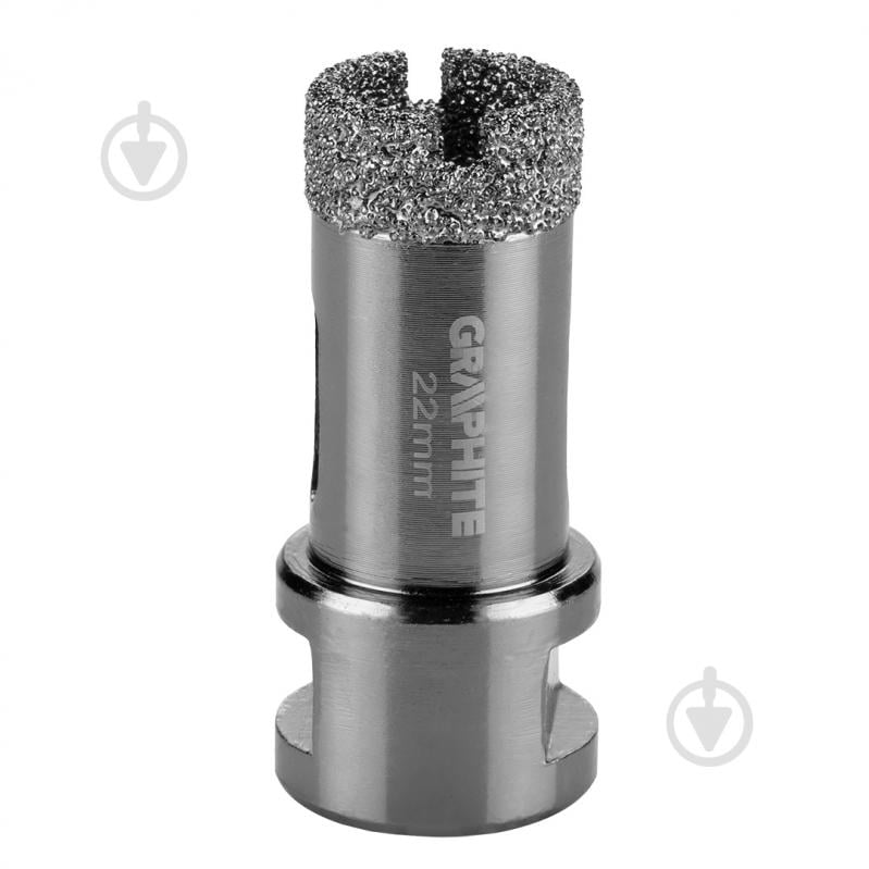 Сверло GRAPHITE корончатое 22 мм x M14 1 шт. 55h306 - фото 1