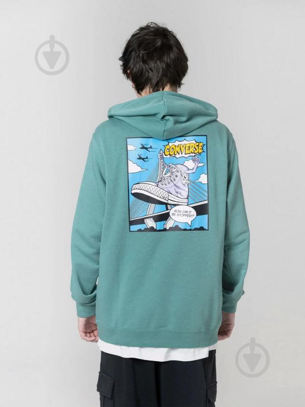 Джемпер Converse SHOE HERO HOODIE 10024614-346 р. M зелений - фото 2