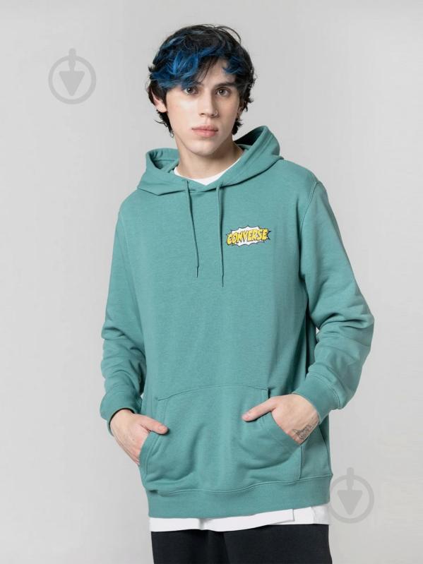 Джемпер Converse SHOE HERO HOODIE 10024614-346 р. M зелений - фото 4