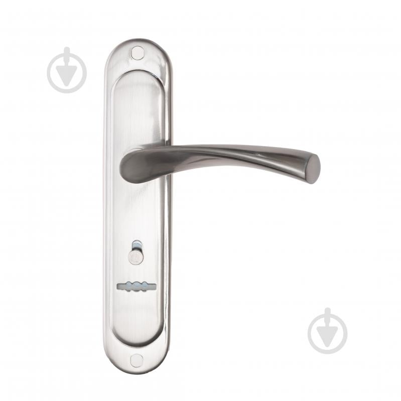 Ручка на планке ASTEX AT-Cornu S77BN на входные и межкомнатные двери цилиндровый 77 мм никель - фото 3 Ручка на планке ASTEX AT-Cornu S77BN на входные и межкомнатные двери цилиндровый 77 мм никель - фото 3