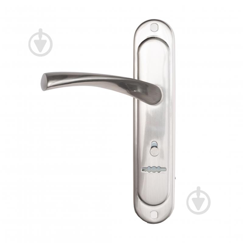 Ручка на планке ASTEX AT-Cornu S77BN на входные и межкомнатные двери цилиндровый 77 мм никель - фото 4 Ручка на планке ASTEX AT-Cornu S77BN на входные и межкомнатные двери цилиндровый 77 мм никель - фото 4