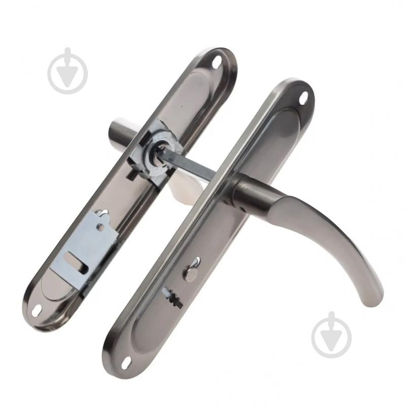 Ручка на планке ASTEX AT-Cornu S77BN на входные и межкомнатные двери цилиндровый 77 мм никель - фото 2 Ручка на планке ASTEX AT-Cornu S77BN на входные и межкомнатные двери цилиндровый 77 мм никель - фото 2